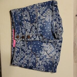 Tinseltown Denim Shorts paisley